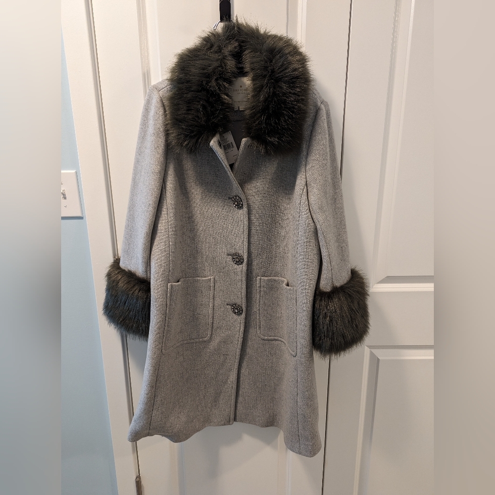 kate spade star bright grymelange coat